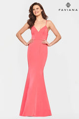 Sweetheart Neckline Long Dress With Fit And Flare Skirt And Corset Back