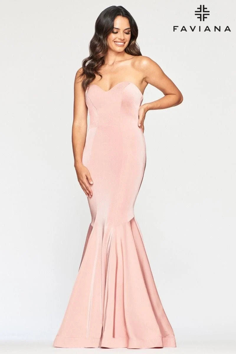 Strapless Mermaid Dress With Sweetheart Neckline