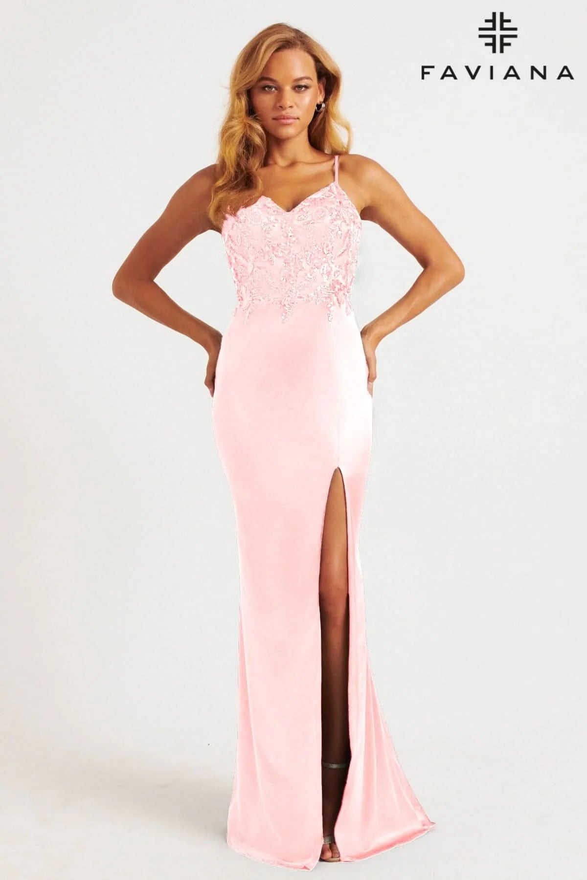 Sleek Satin Dress With Sequin Appliqué Bodice And Unique Lace-Up Open Back | 11200