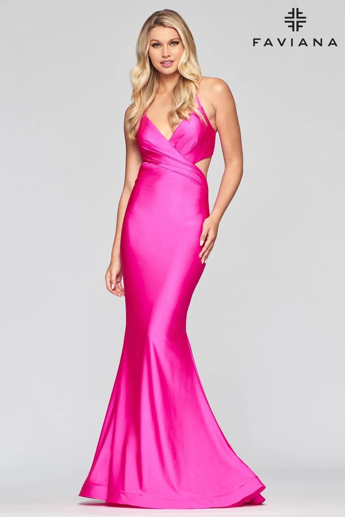 Long Tight Prom Dress WIth Side Cutouts