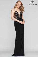 Long V Neck Prom Dress As Seen On Addison Rae